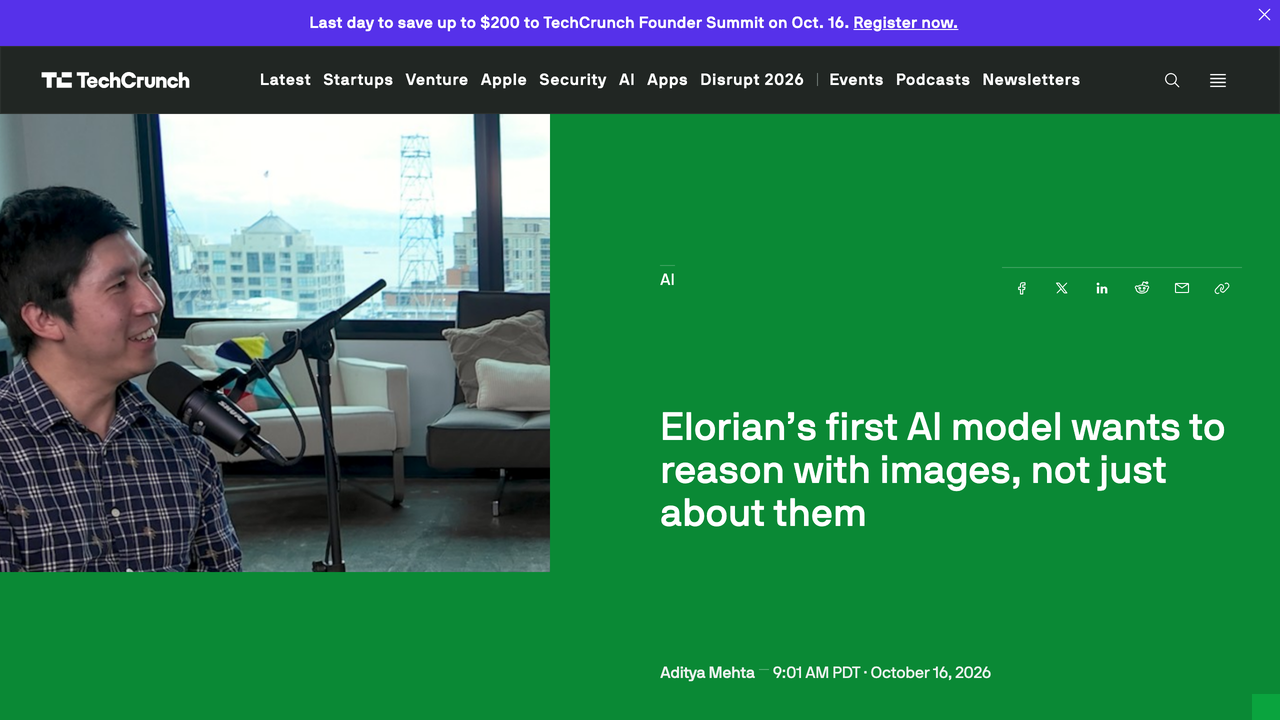 Elorian发布Glimpse：用图像推理，而不只是推理图像（TechCrunch）